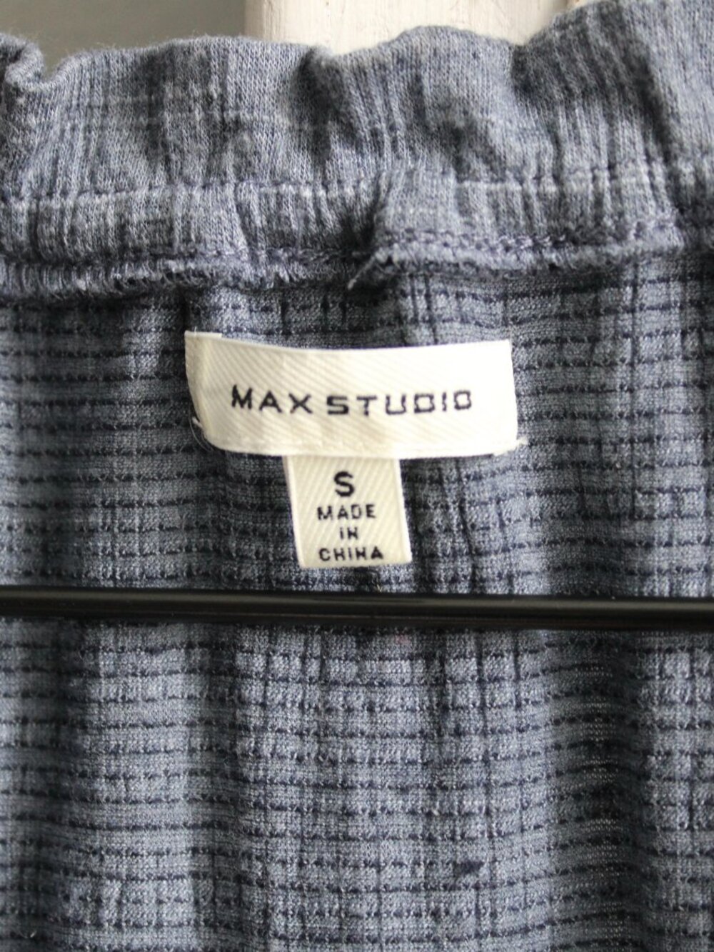 Max Studio Tassel Tie Sleeveless Tiered Shift Dress In Blue Denim Size Small - Picture 4 of 6